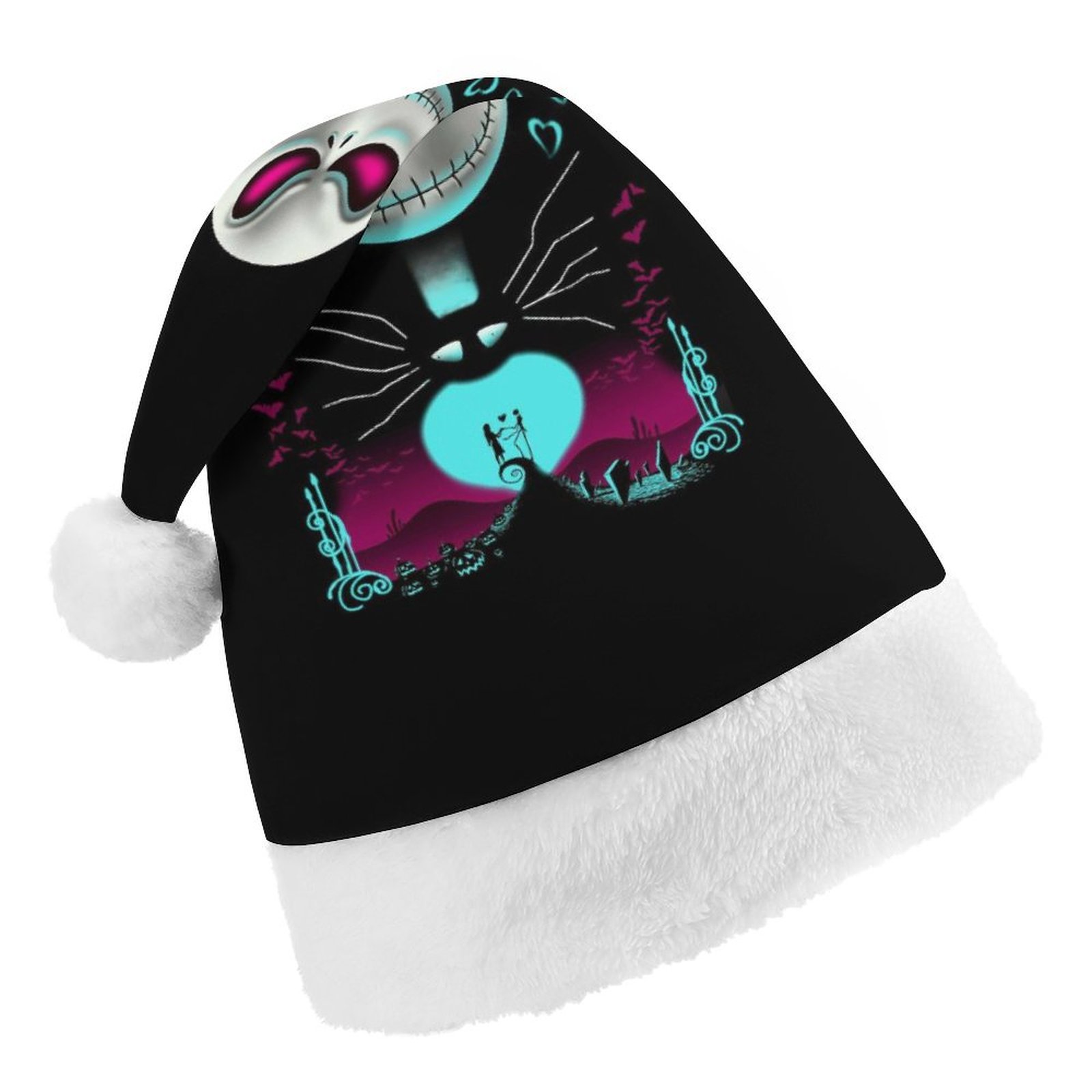 The Nightmare Before Christmas Christmas Hat for Adult And Kids Xmas Decor Ornaments Christmas New Year Festive Holiday Party Supplies Plush Santa Claus Hats